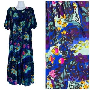Bechamel Tropical Fish Print Patio Dress Size S